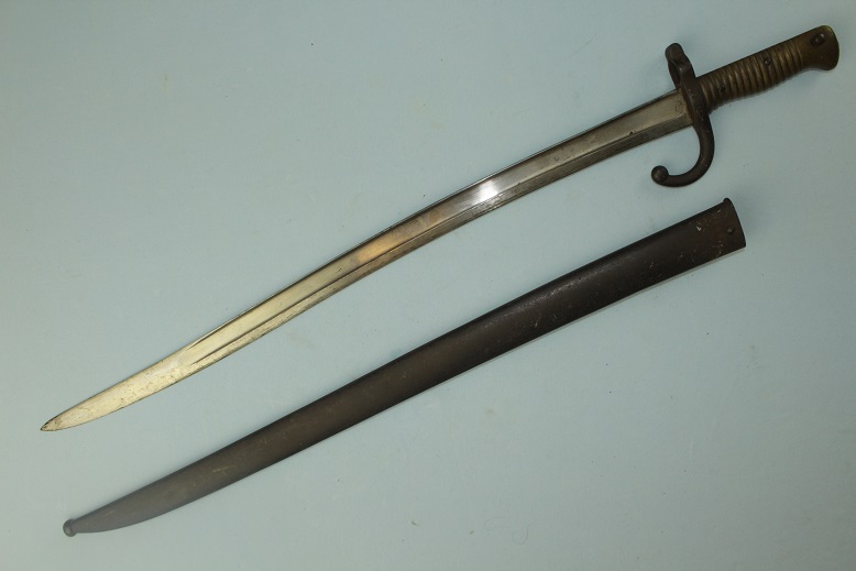 French Model 1866 Chassepot Yataghan Sword Bayonet Dated 1867 www.swordsantiqueweapons.com
