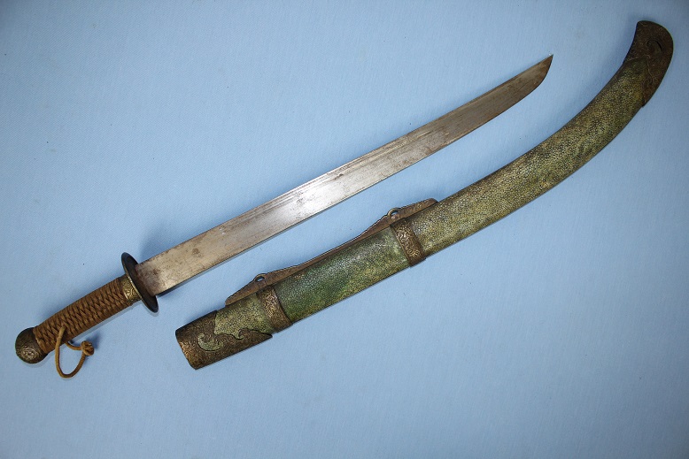 Chinese sabre Dao Dadao Jian Bannerman sidearm A fine example www.swordsantiqueweapons.com
