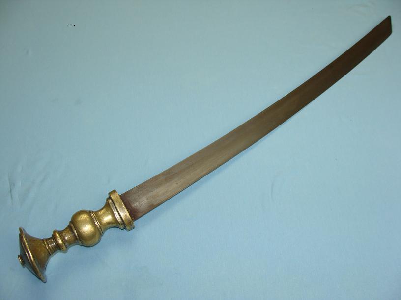 Unusual brass hilted sword Southern Borneo; Banjermasin www.swordsantiqueweapons.com